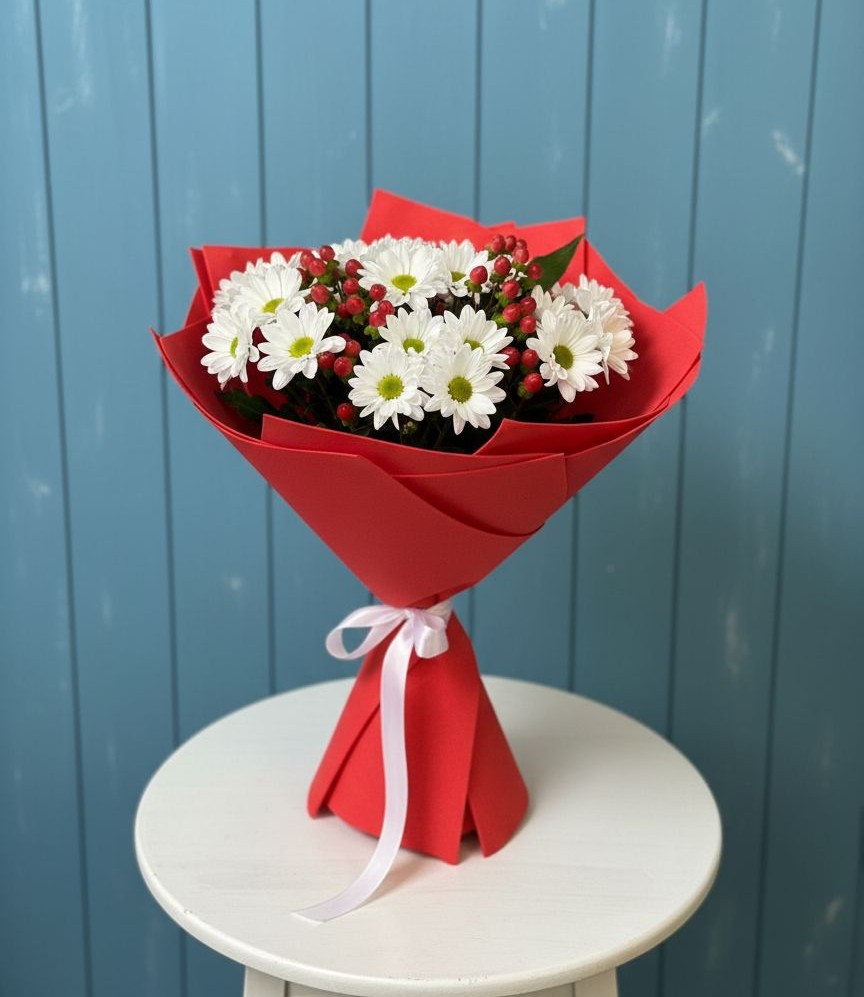 Букет цветов из: Хризантемы в Черепаново