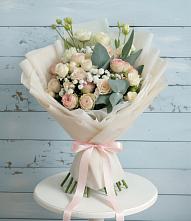 Букет цветов из:  Розы и Лизиантусы #REPLACE_PRED# Черепаново