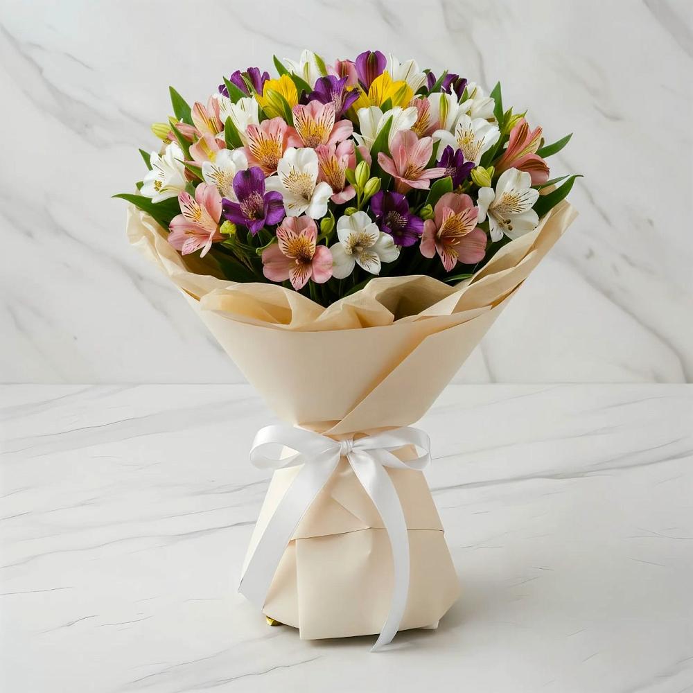 Букет цветов из: Альстромерии в Черепаново