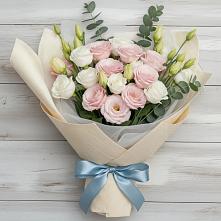 Букет цветов из:  Лизиантусы в Черепаново