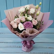 Букет цветов из:  Розы и Лизиантусы в Черепаново