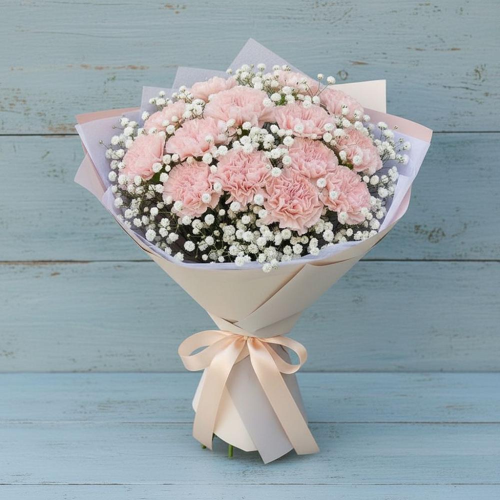 Букет цветов из: Гвоздики в Черепаново