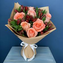 Букет цветов из:  Розы и Альстромерии #REPLACE_PRED# Черепаново