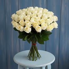 Букет 51 Белая роза Эдлесс Лав в Черепаново