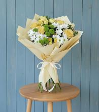 Букет цветов из:  Хризантемы и Розы в Черепаново