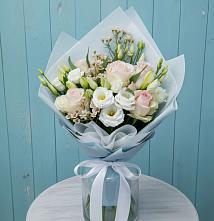 Букет цветов из:  Розы и Лизиантусы в Черепаново