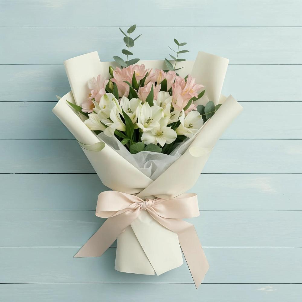 Букет цветов из: Альстромерии в Черепаново