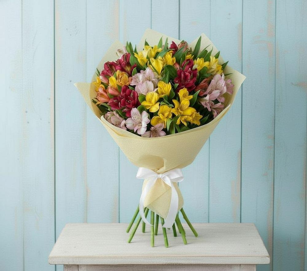 Букет цветов из: Альстромерии в Черепаново