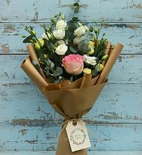 Букет цветов из:  Розы и Лизиантусы в Черепаново