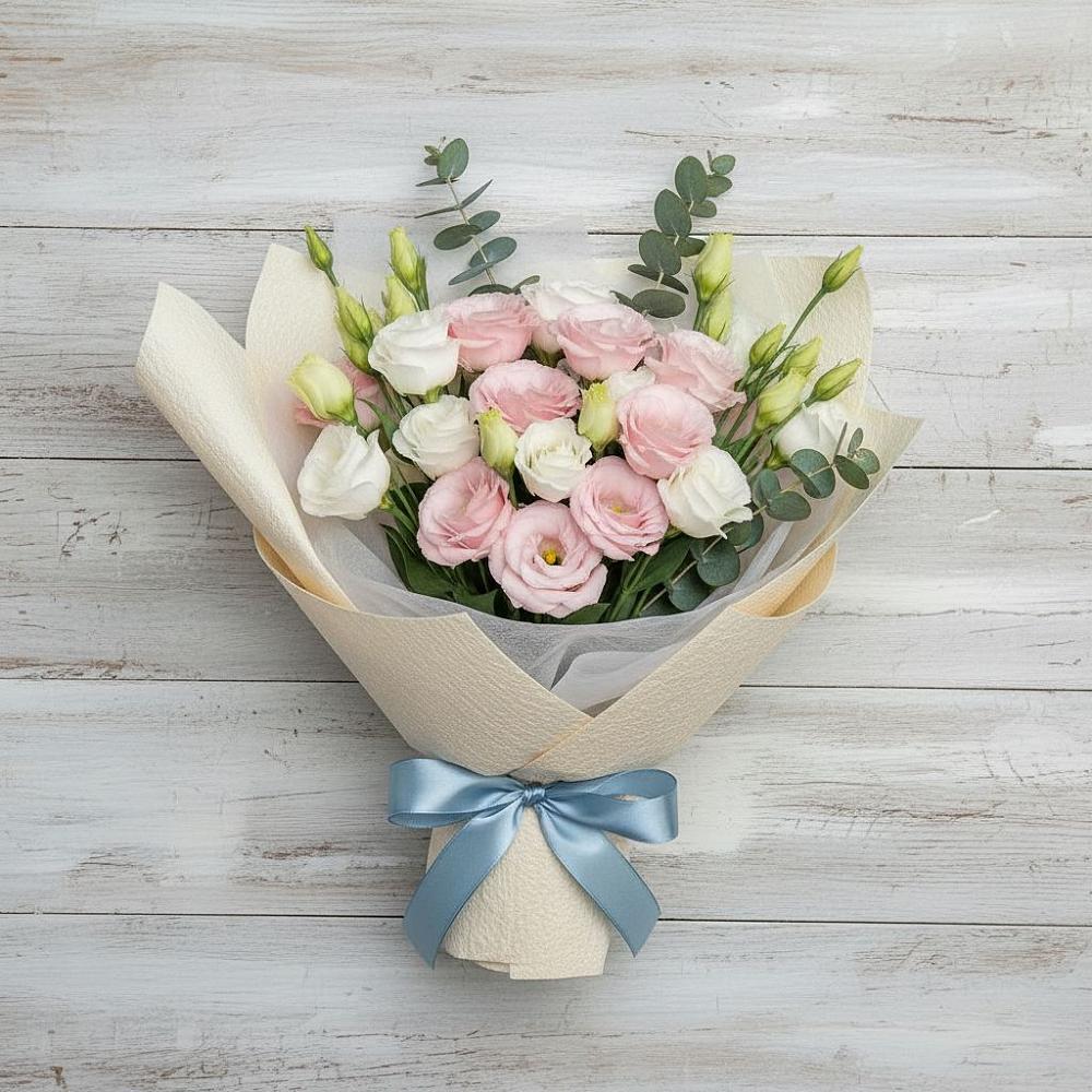 Букет цветов из: Лизиантусы в Черепаново